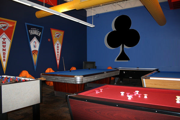 Clubs Wall Decal Cutout Installed