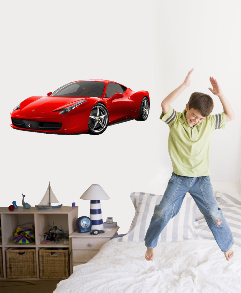 Ferrari F430 Wall Decal Cutout Installed