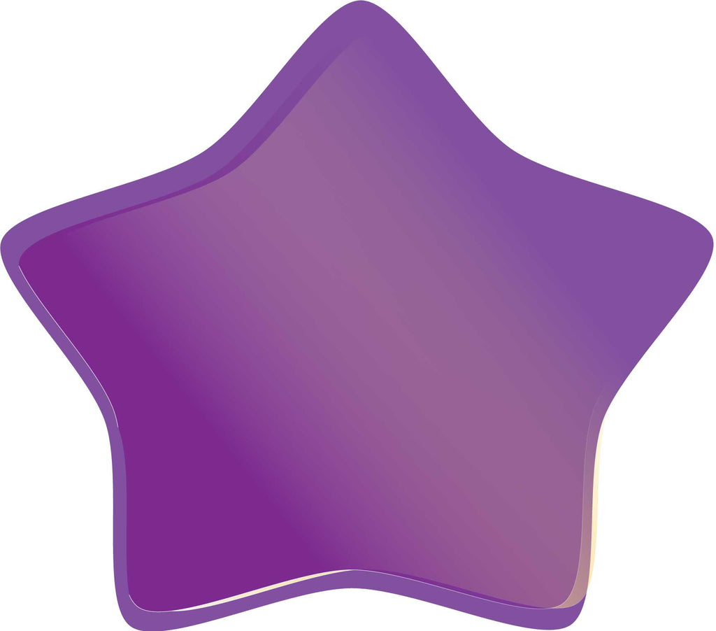 Large Purple Soft Star Wall Decal Cutout