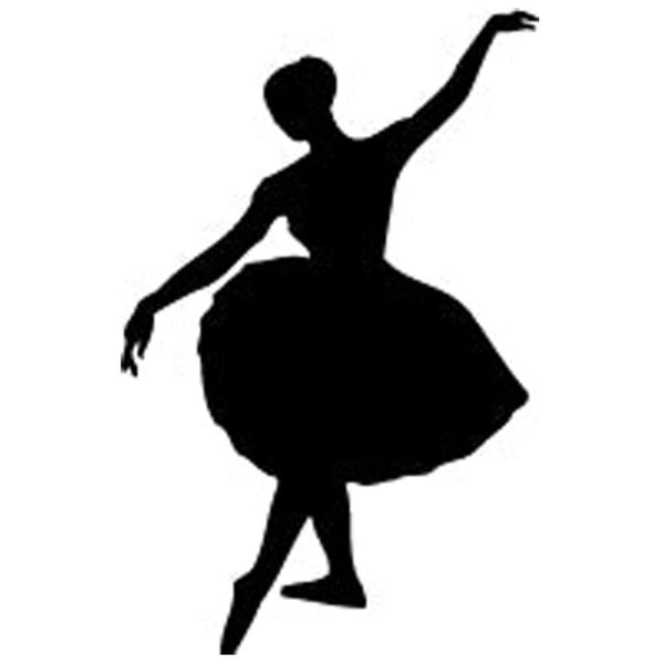 Wallhogs Ballerina Silhouette Wall Decal