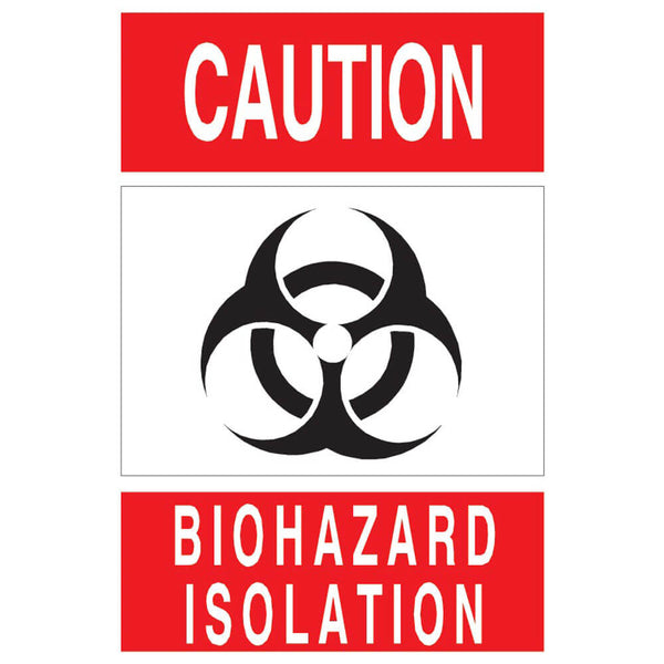 Biohazard Isolation Sign Wall Decal