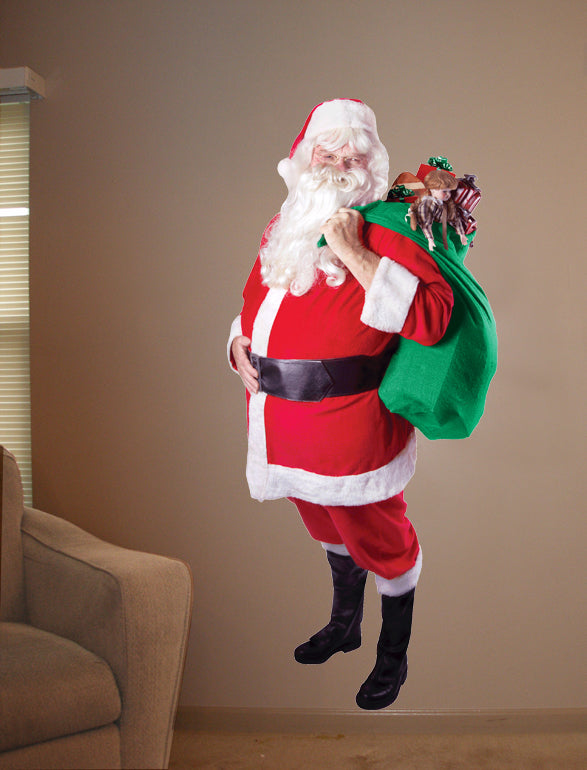 Santa I Wall Decal Cutout Installed
