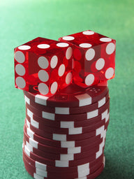 Dice-n-Chips Wall Decal Poster