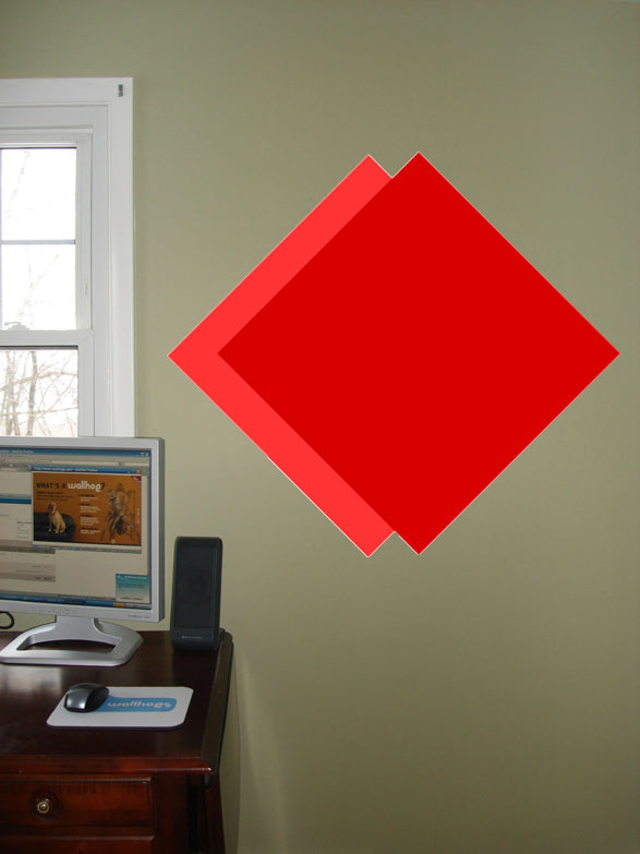 Diamonds Wall Decal Cutout Installed