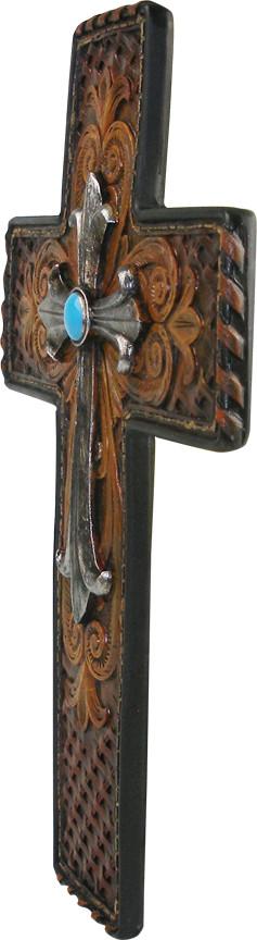 Woven Pattern Cross 8"x12" Angle