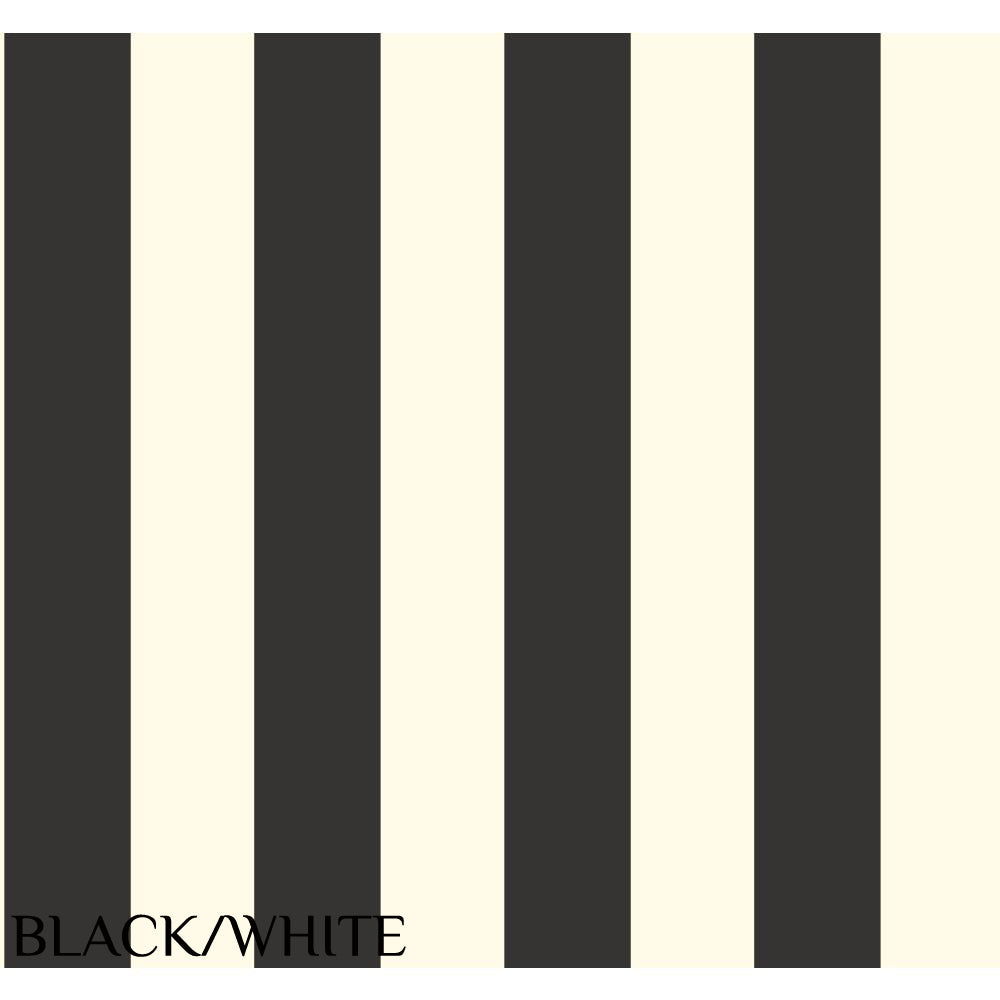 Waverly '3" Wide Stripe' Black Wallpaper