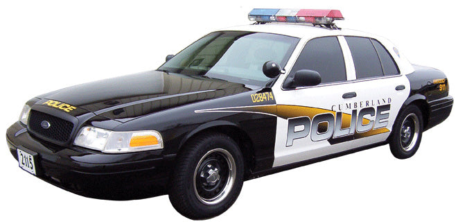 Police Car I Wall Decal Cutout